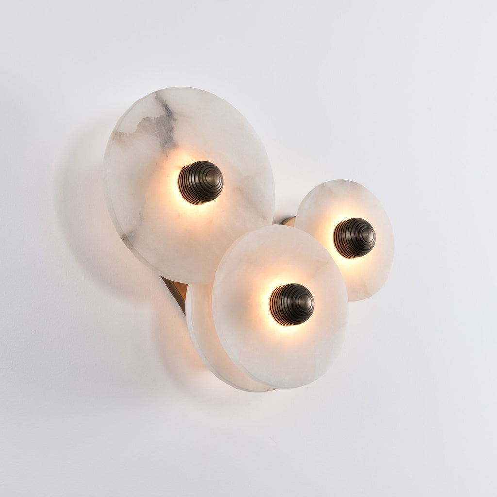 Nayra Alabaster Wall Light, Hardwired Wall Sconce, detail 3