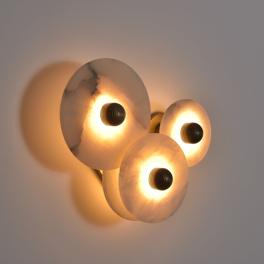 Nayra Alabaster Wall Light, Hardwired Wall Sconce, detail 15