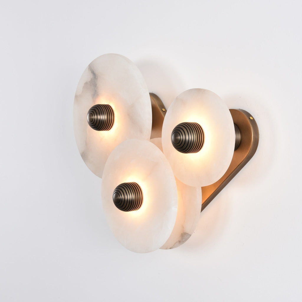 Nayra Alabaster Wall Light, Hardwired Wall Sconce, detail 22