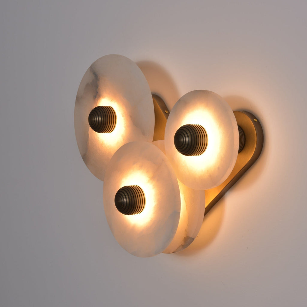 Nayra Alabaster Wall Light, Hardwired Wall Sconce, detail 24
