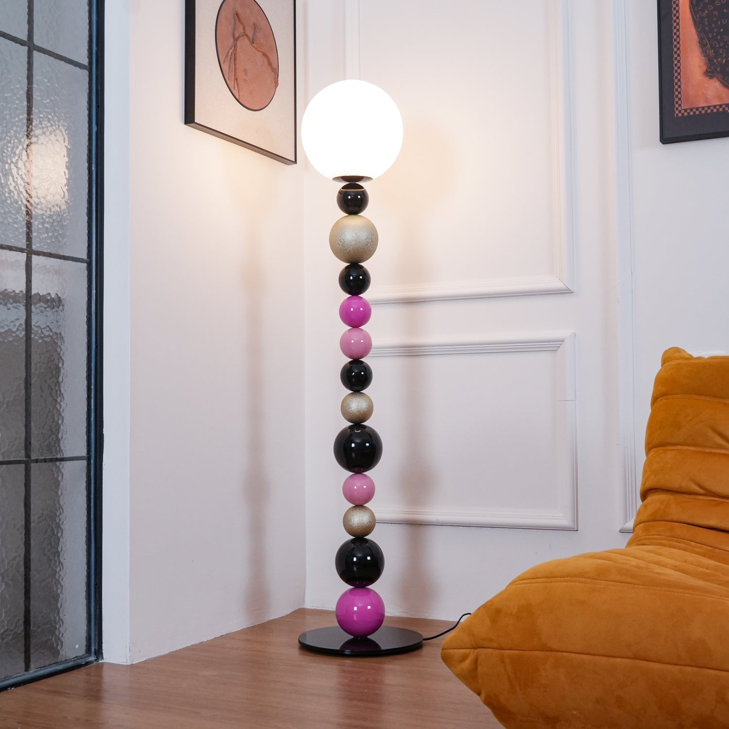 Circular Balls Stacking Floor Light, Floor Lamp, detail 6