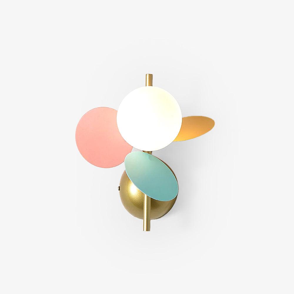Circular Macaron Wall Light, Hardwired Wall Sconce, detail 2