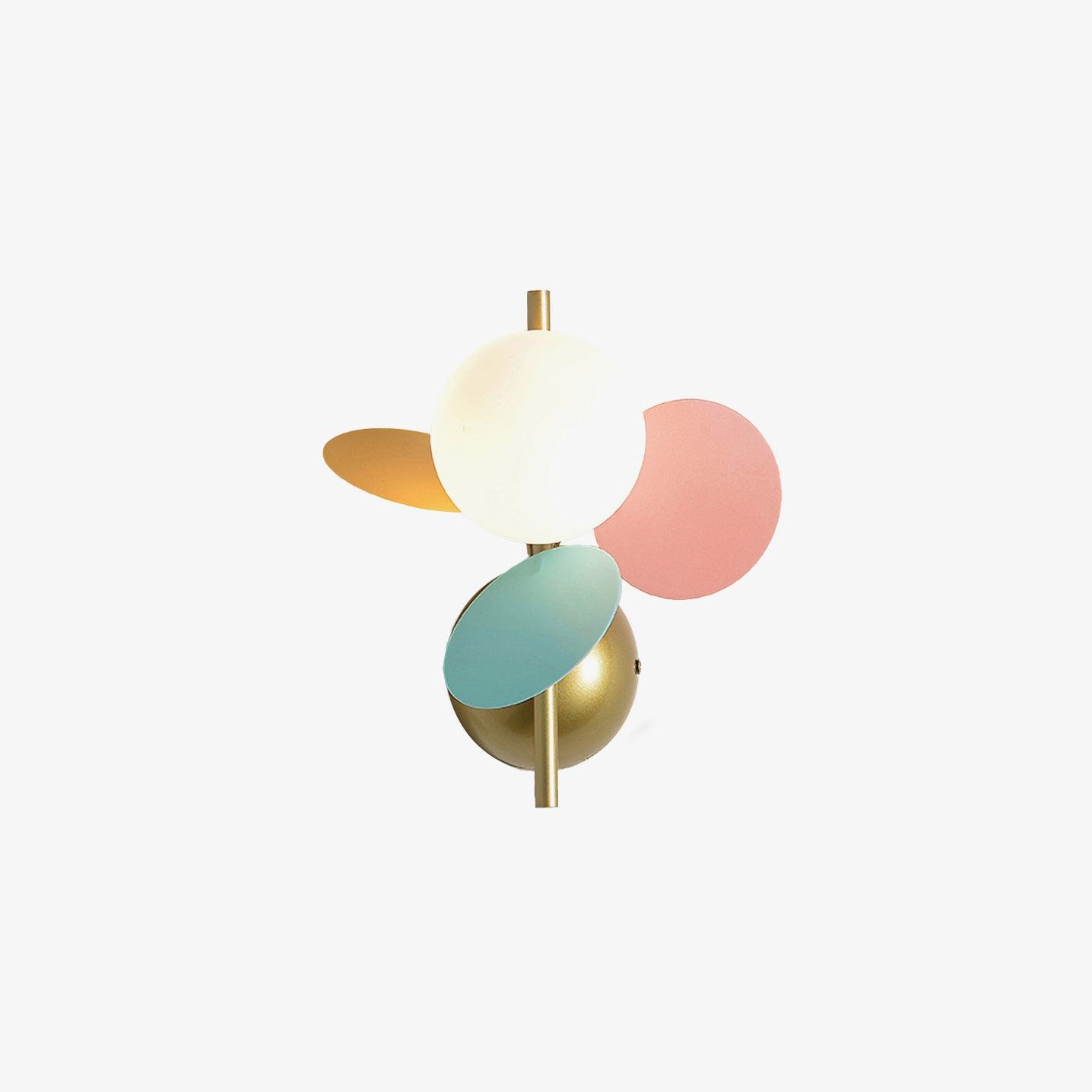 Circular Macaron Wall Light, Hardwired Wall Sconce, detail 5