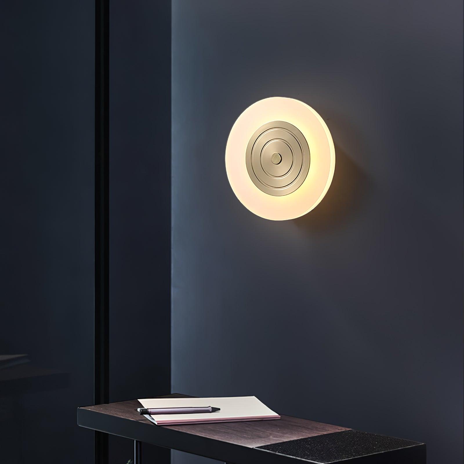 Circular Moon Wall Light, Wall Sconce, detail 3