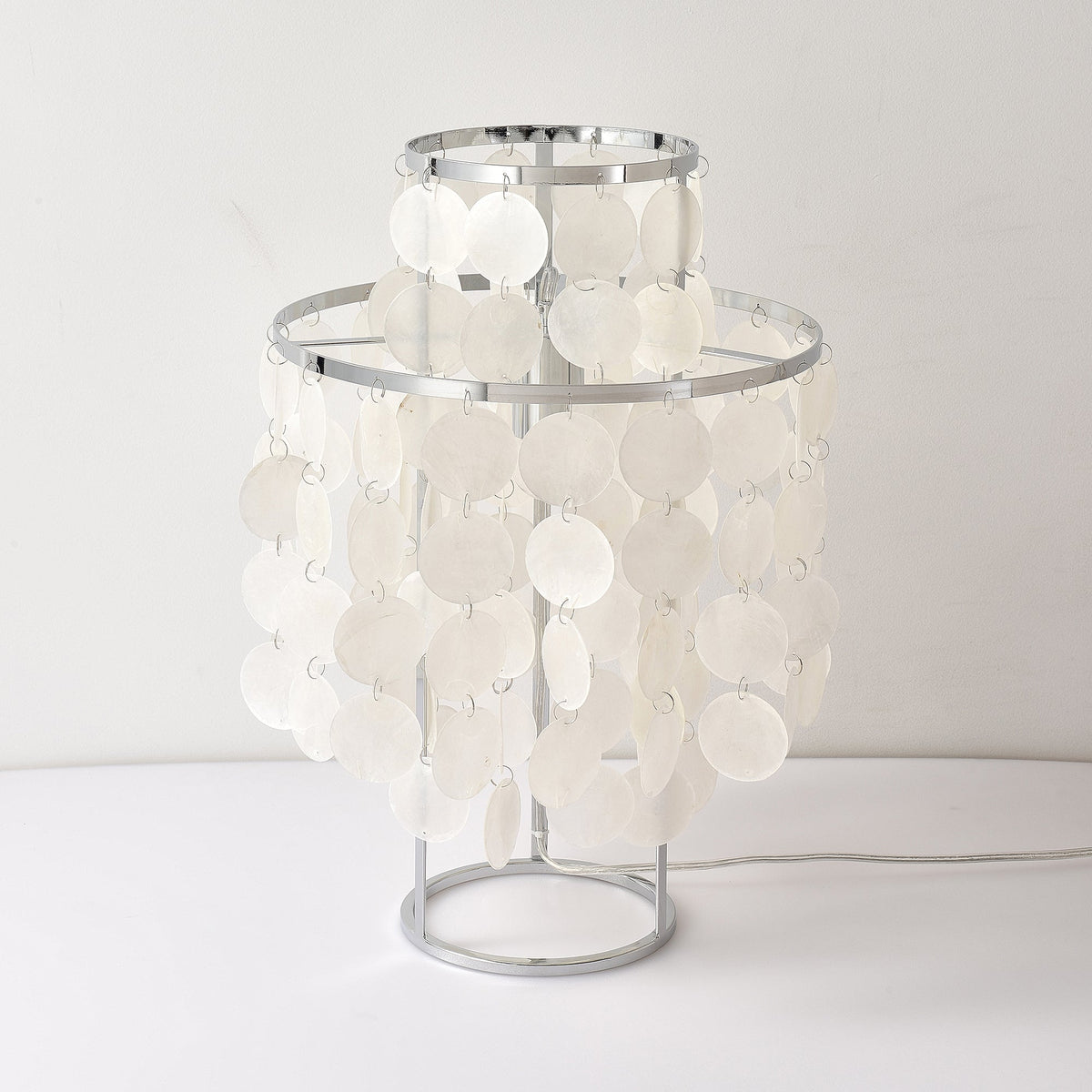 Circular Shell Table Light, Bedside Table Lamp, detail 50
