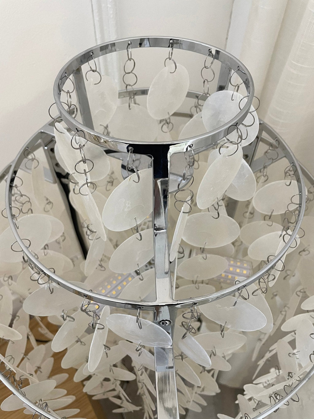Circular Shell Table Light, Bedside Table Lamp, detail 43
