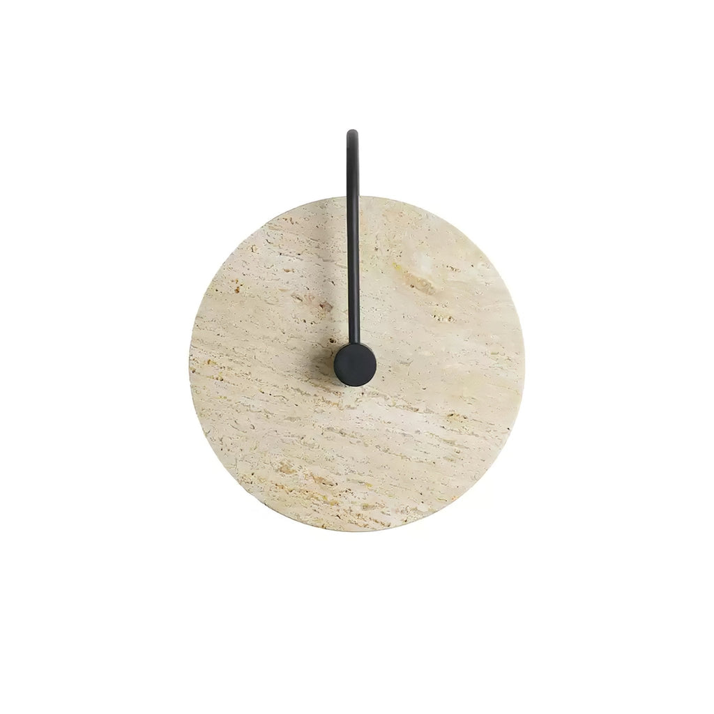Circular Travertine Wall Light, Hardwired Wall Sconce, detail 20