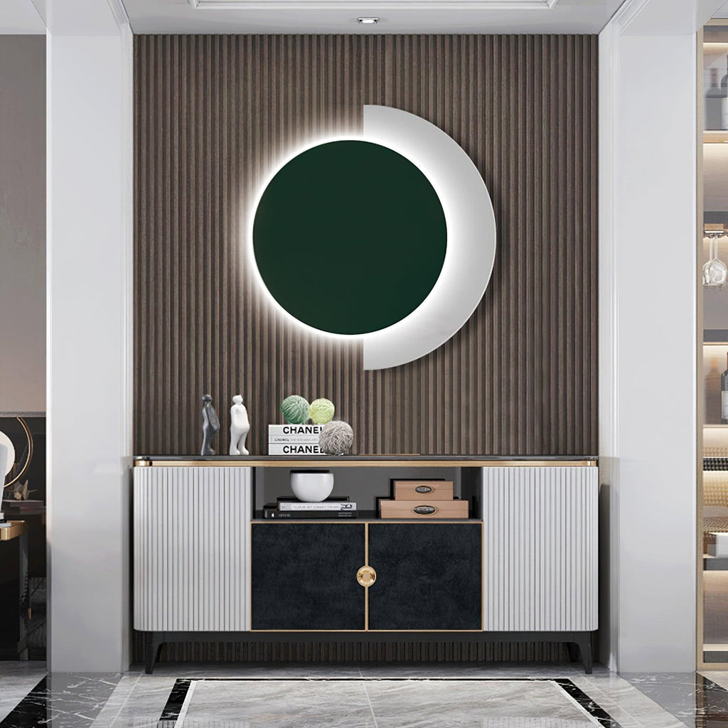 Rounded Abstract Art Wall Light, Bedroom Wall Sconce, detail 11