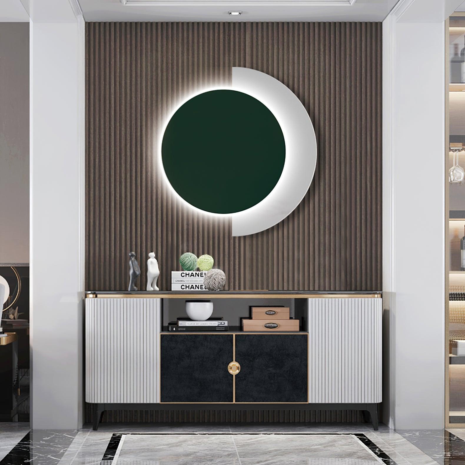 Rounded Abstract Art Wall Light, Bedroom Wall Sconce, detail 11