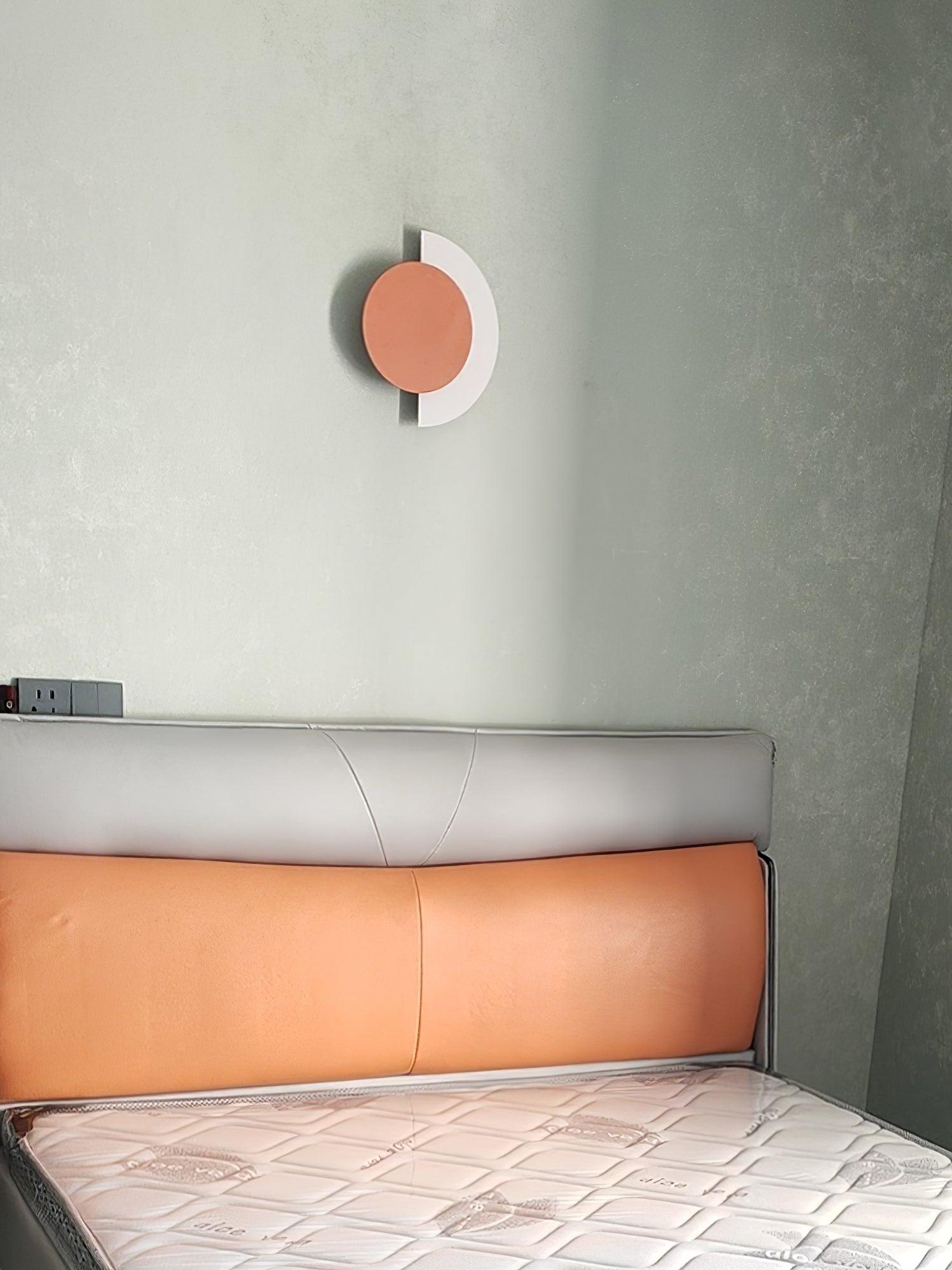 Rounded Abstract Art Wall Light, Bedroom Wall Sconce, detail 12