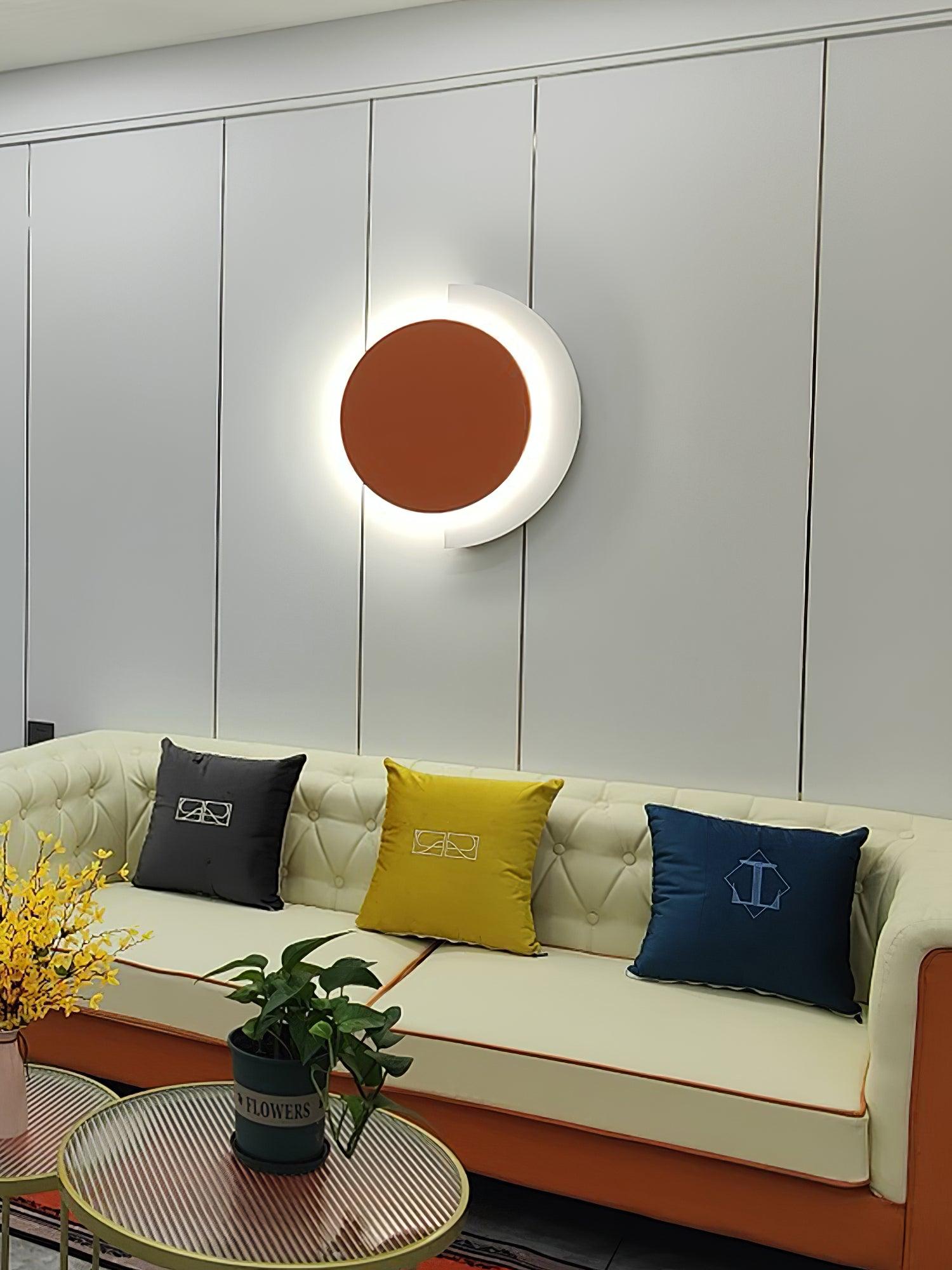 Rounded Abstract Art Wall Light, Bedroom Wall Sconce, detail 13