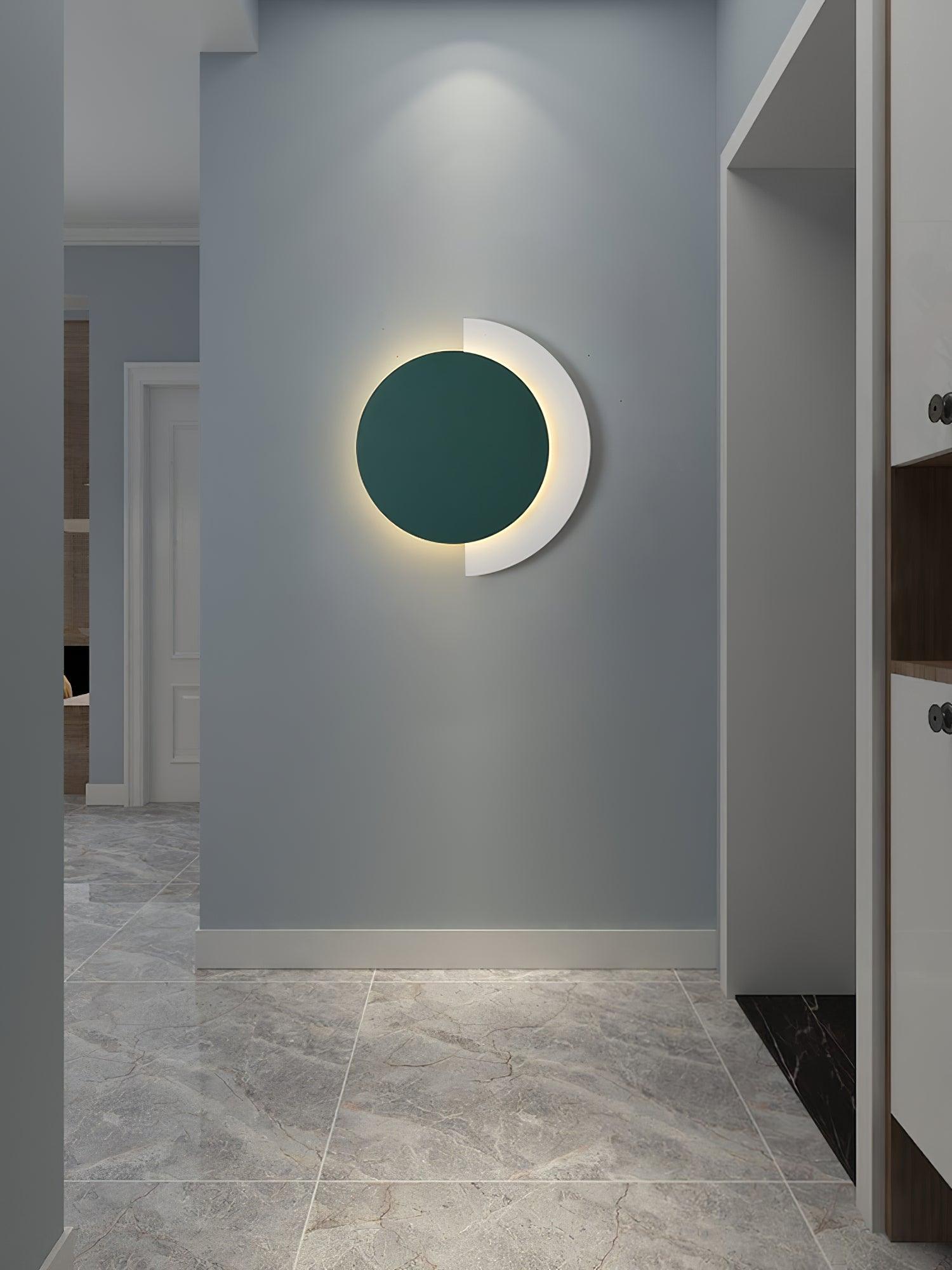 Rounded Abstract Art Wall Light, Bedroom Wall Sconce, detail 15