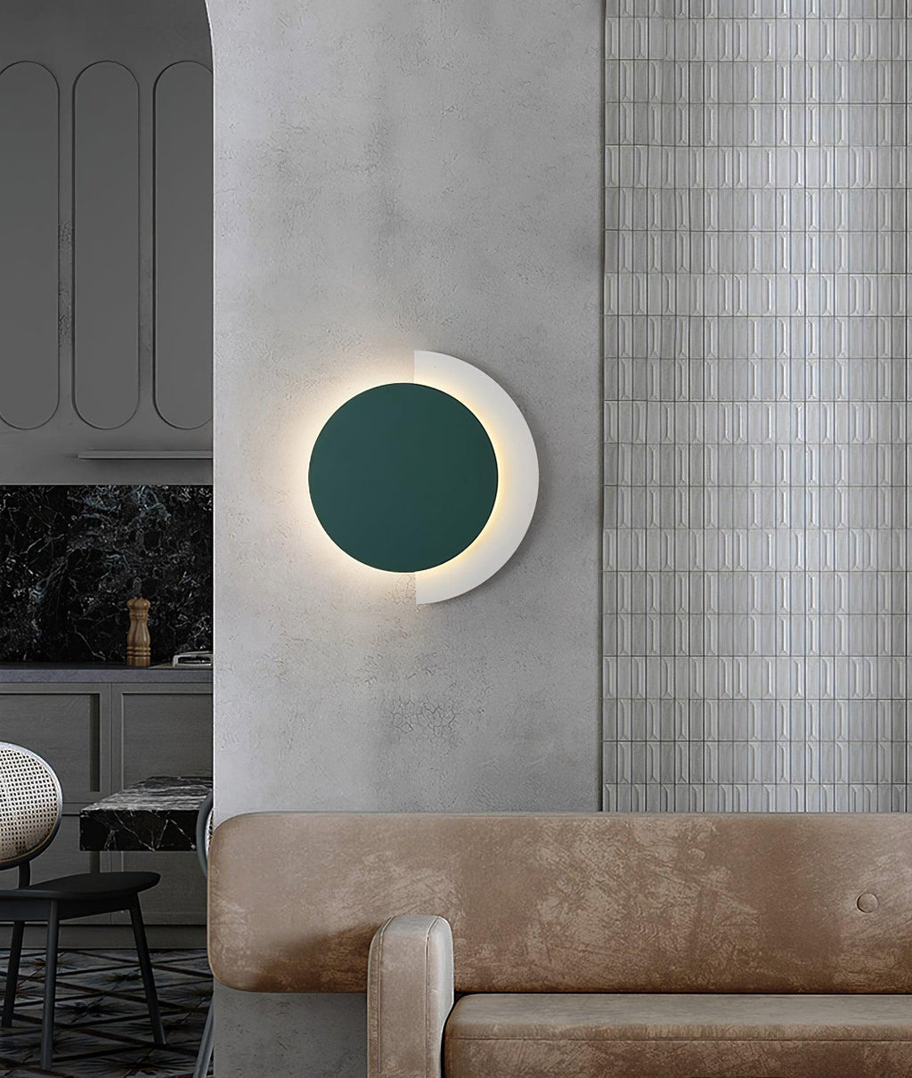Rounded Abstract Art Wall Light, Bedroom Wall Sconce, detail 16
