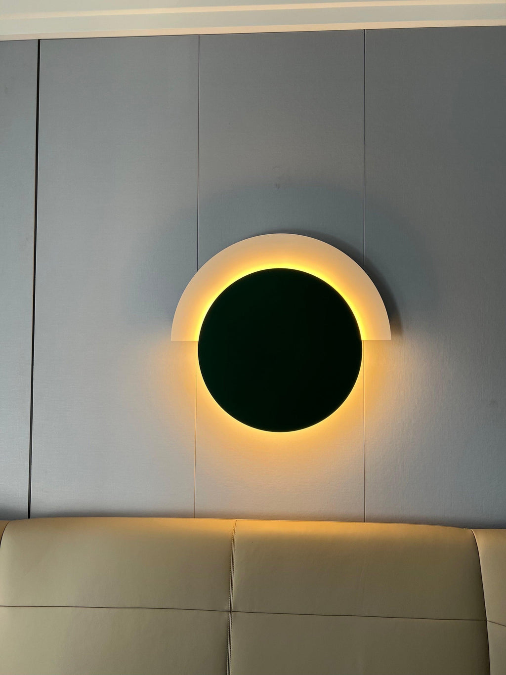 Rounded Abstract Art Wall Light, Bedroom Wall Sconce, detail 17