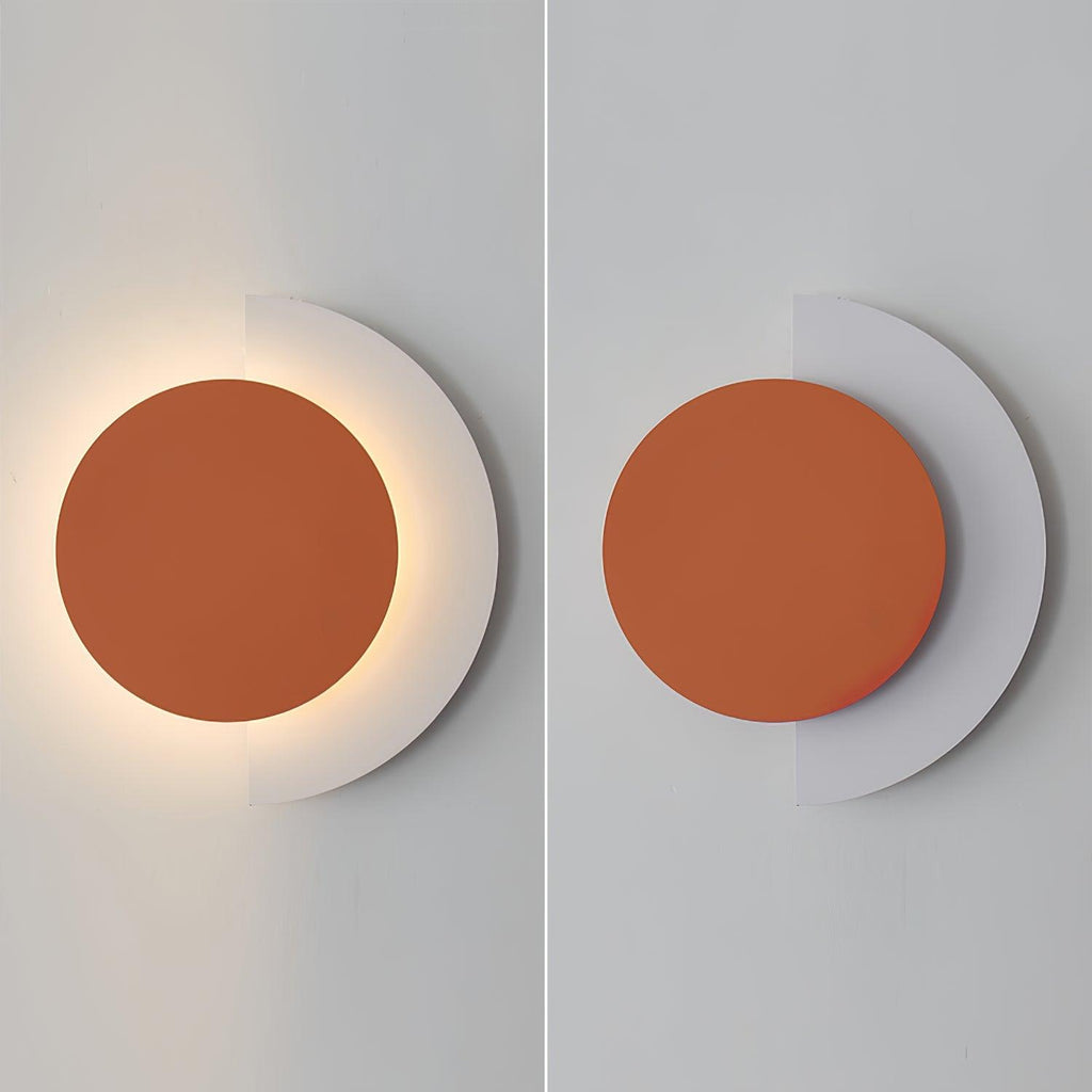Rounded Abstract Art Wall Light, Bedroom Wall Sconce, detail 18