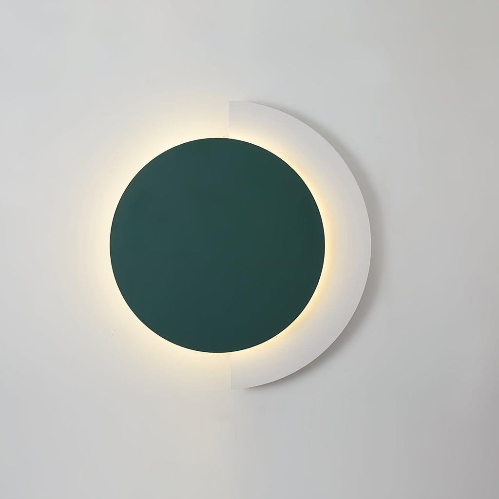 Rounded Abstract Art Wall Light, Bedroom Wall Sconce, Iron, Dia 20.5cm x H 30.5cm
