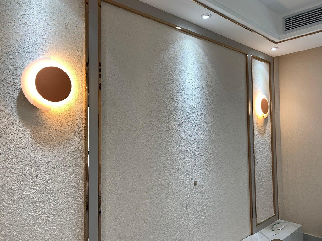 Rounded Abstract Art Wall Light, Bedroom Wall Sconce, detail 21