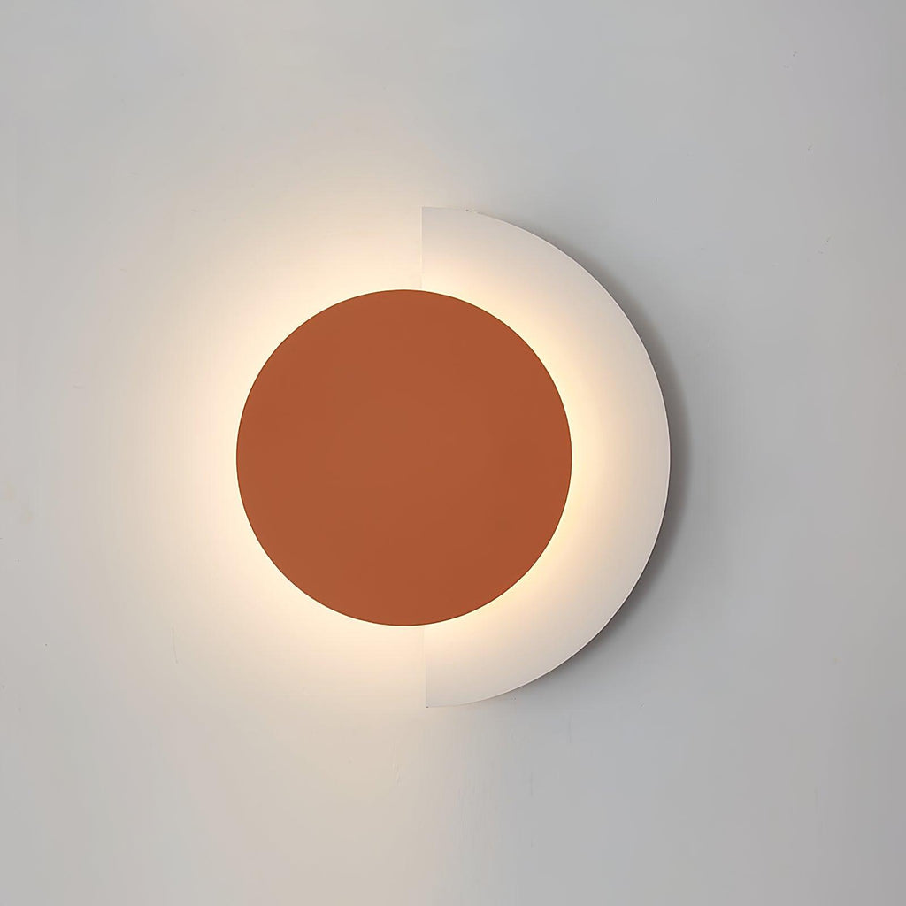 Rounded Abstract Art Wall Light, Bedroom Wall Sconce, detail 5