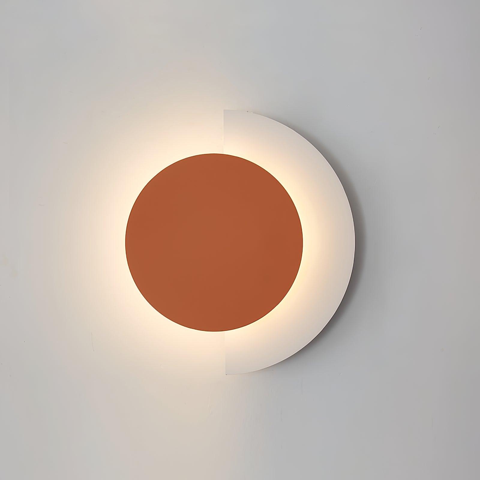 Rounded Abstract Art Wall Light, Bedroom Wall Sconce, detail 5