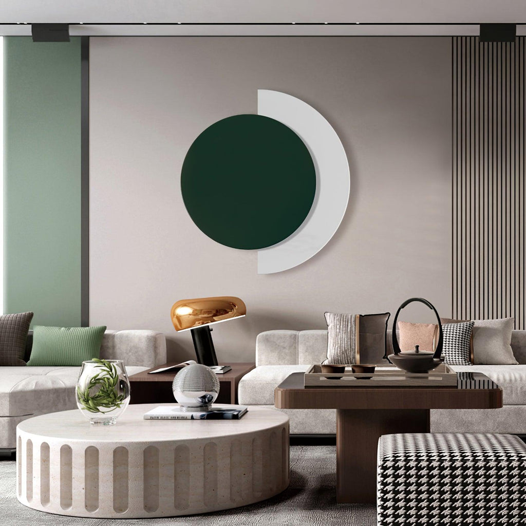 Rounded Abstract Art Wall Light, Bedroom Wall Sconce, detail 6