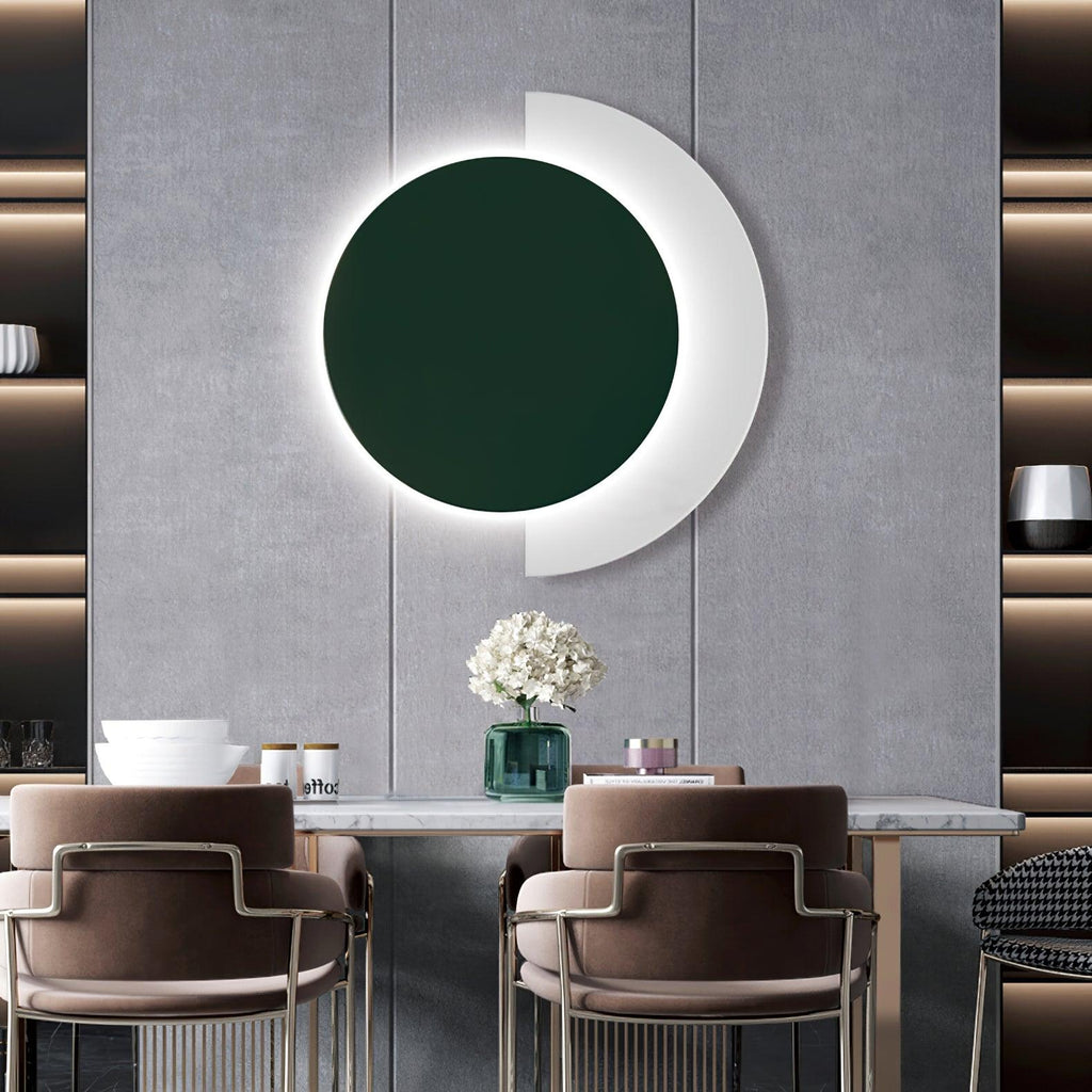 Rounded Abstract Art Wall Light, Bedroom Wall Sconce, detail 9