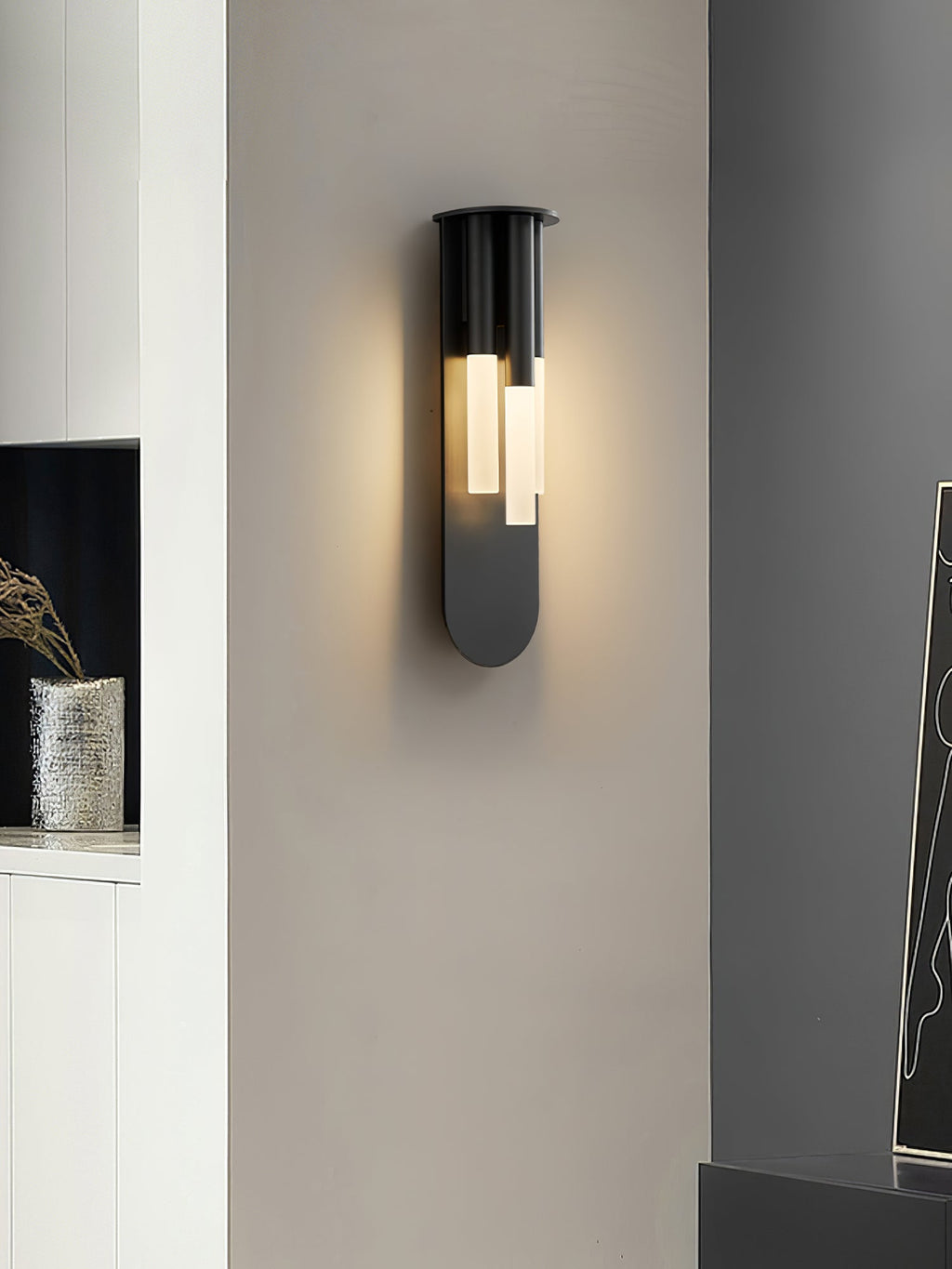 Rousseau Wall Light - ∅ 4.7″ x H 16.9″ Metal, Hardwired Wall Sconce, detail 16