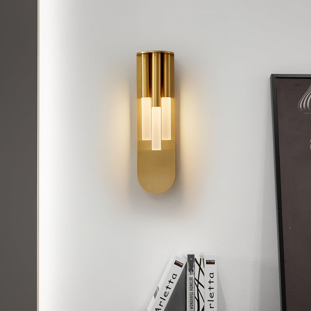 Rousseau Wall Light - ∅ 4.7″ x H 16.9″ Metal, Hardwired Wall Sconce, detail 2
