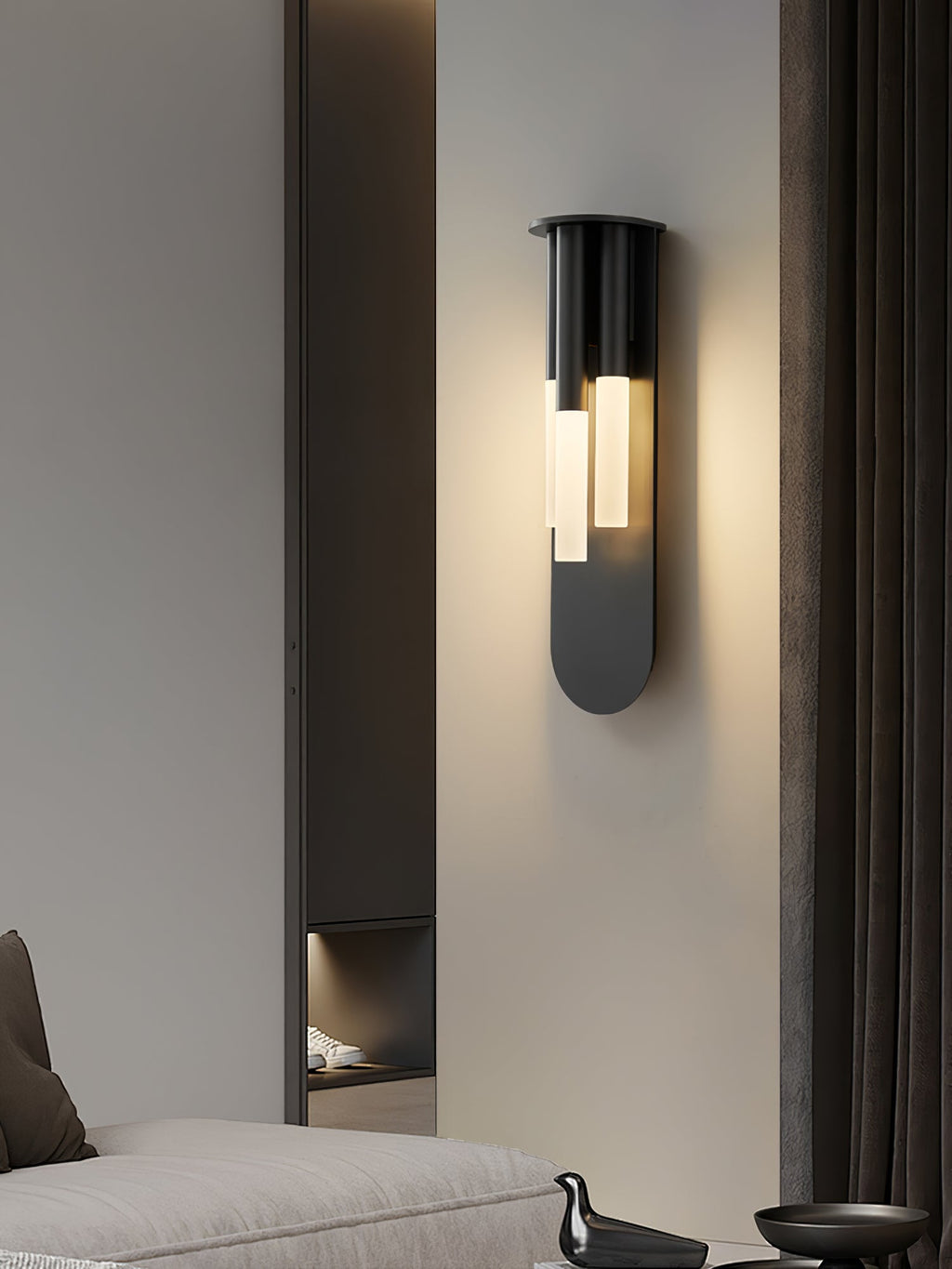 Rousseau Wall Light - ∅ 4.7″ x H 16.9″ Metal, Hardwired Wall Sconce, detail 7