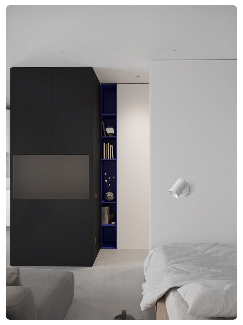Metal Rowen Wall Spotlight, Plug-In Wall Sconce, detail 7