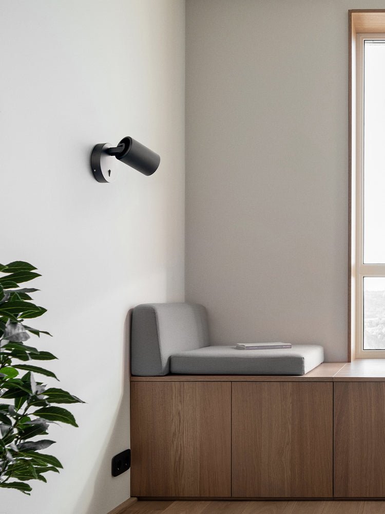 Metal Rowen Wall Spotlight, Plug-In Wall Sconce, detail 2