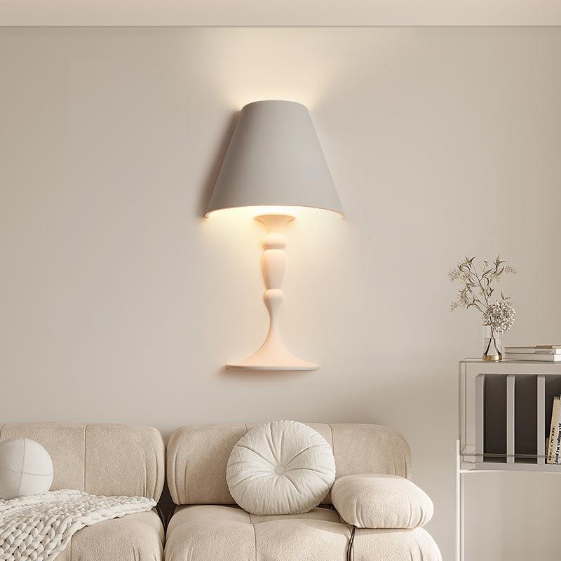 Plaster Picture Wall Light, Hardwired Wall Sconce, detail 4