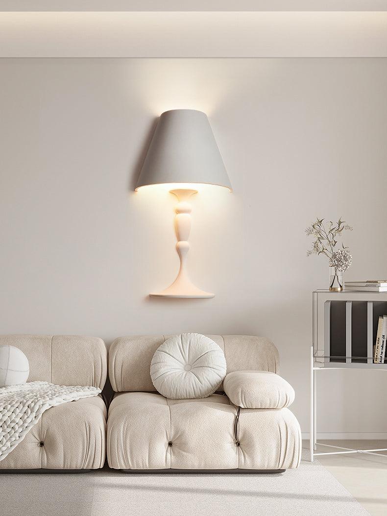 Plaster Picture Wall Light, Hardwired Wall Sconce, detail 6