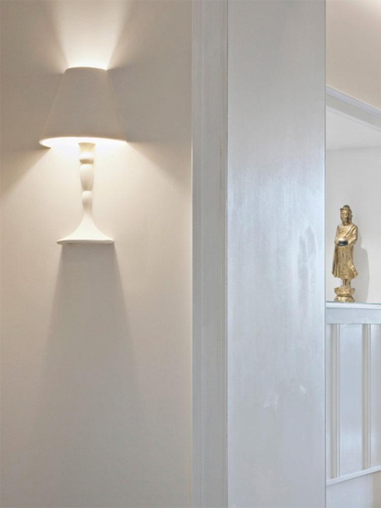 Plaster Picture Wall Light, Hardwired Wall Sconce, detail 9