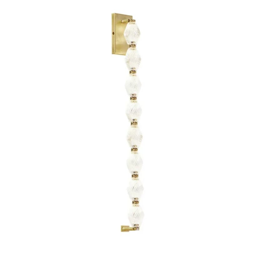Sky Wall Light 41″, Bedroom Wall Sconce, Metal & Glass, Overall: 3.94 ″ W x 41"