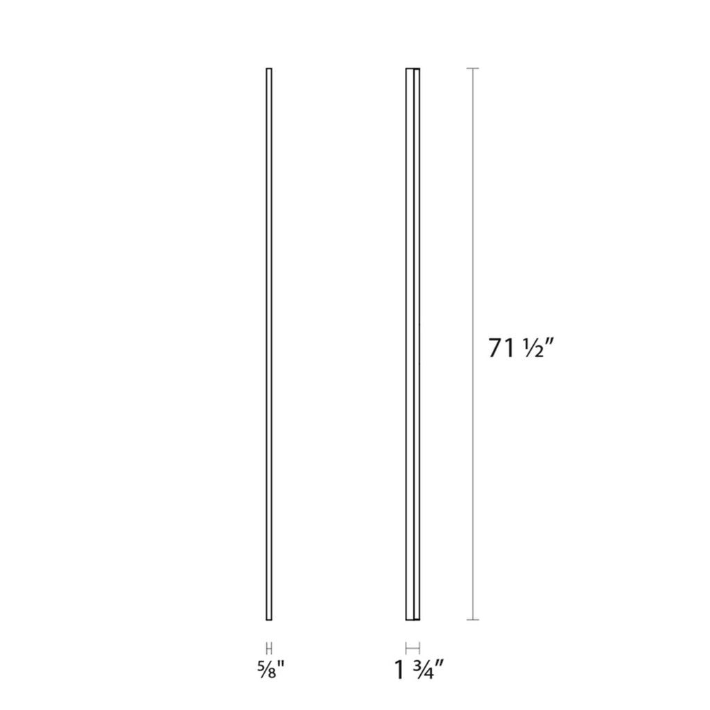 Stiletto Lungo 71 Inch Led Bath Vanity Fixture, Bathroom Vanity Light, detail 7