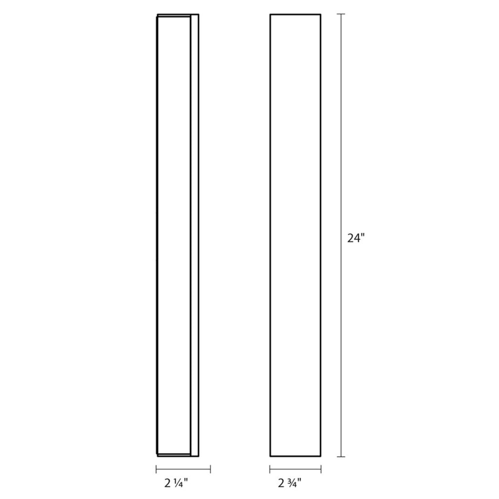 Solid Glass Bar 24 Inch Led Bath Vanity Fixture, Bathroom Vanity Light, detail 2