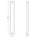 New Edge 40 Inch Led Bath Vanity Fixture, Bathroom Vanity Light, Height: 40.0 Inches