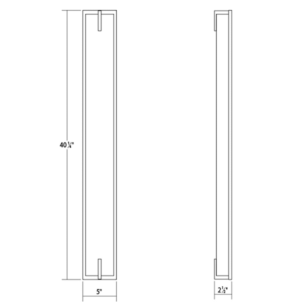 New Edge 40 Inch Led Bath Vanity Fixture, Bathroom Vanity Light, detail 5