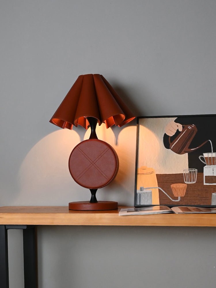 Saddle Stitch Table Light, Bedside Table Lamp, detail 2