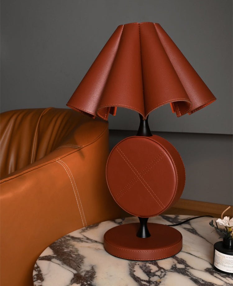 Saddle Stitch Table Light, Bedside Table Lamp, detail 5