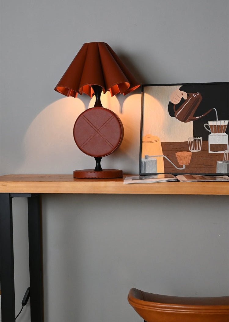 Saddle Stitch Table Light, Bedside Table Lamp, detail 9