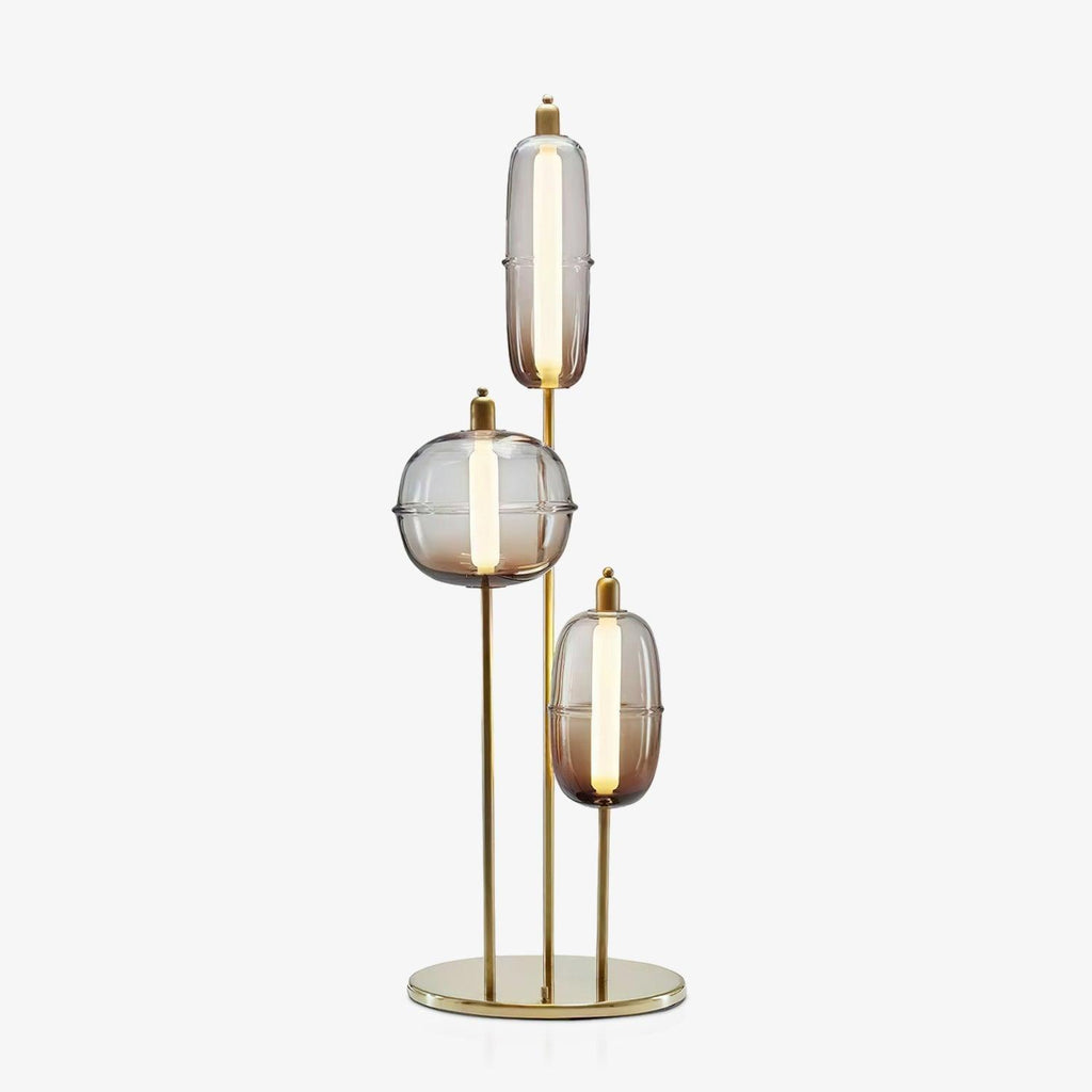 Sanfu Floor Light, Floor Lamp, Glass, ∅ 17.7″ x H 68″