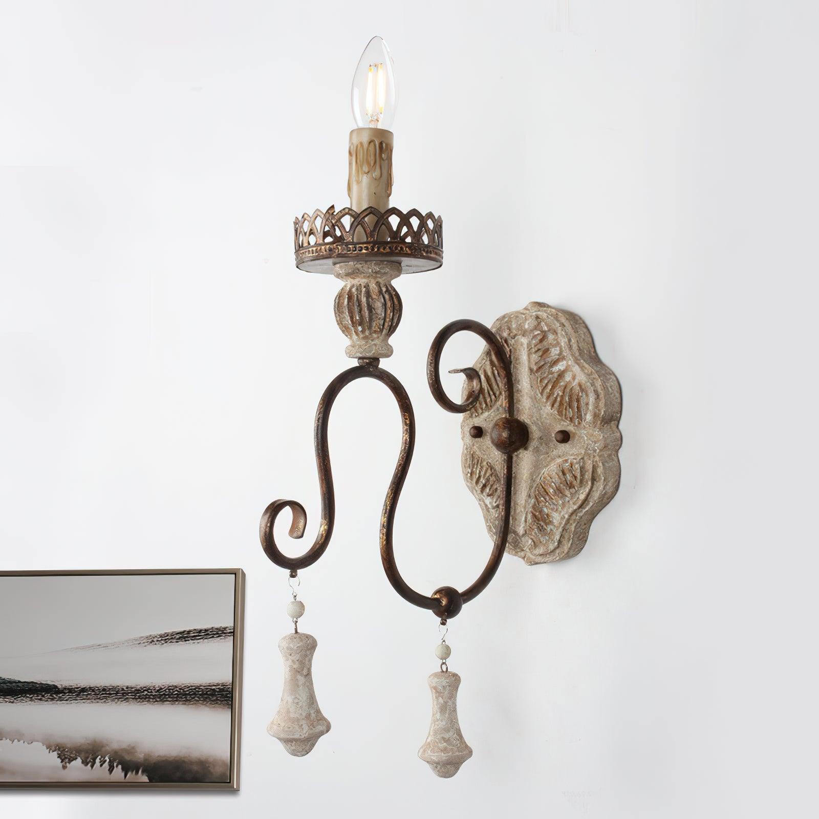 Santa Trinita Wall Light, Bedroom Wall Sconce, Metal, W 10cm x H 28cm