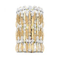 Sarella Wall Light, 2-Light, Heirloom Gold, Clear Crystal, 11"H, Hardwired Wall Sconce, detail 2