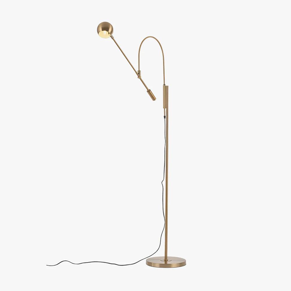 Scandinavian Floor Light, Floor Lamp, Metal, W 33.5″ x H 61″