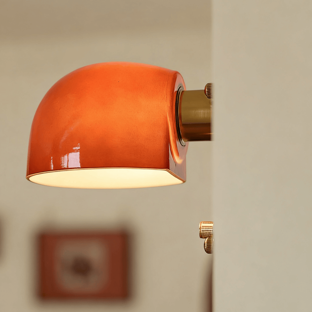 Scarlet Dome Wall Light, Hardwired Wall Sconce, detail 8