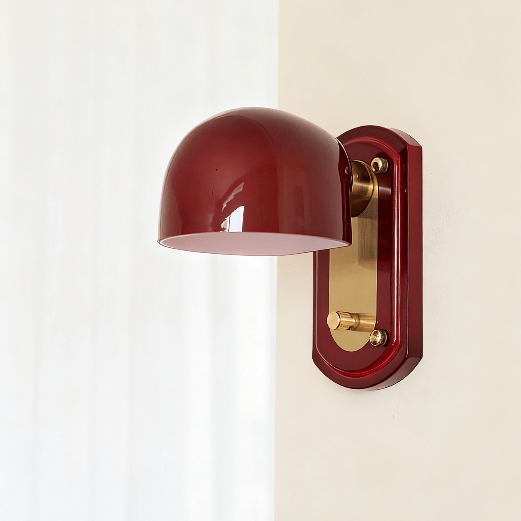 Scarlet Dome Wall Light, Hardwired Wall Sconce, detail 9