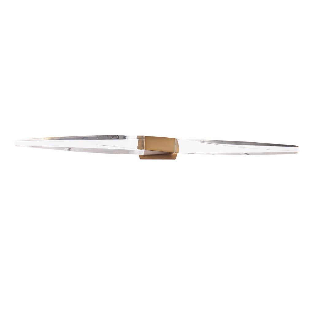 Kindjal 37 Inch 2 Light Led Bath Vanity Fixture, Bathroom Vanity Light, Height: 3.0 Inches