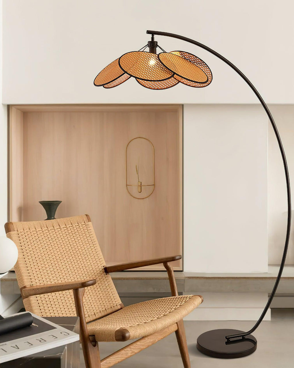 Screen Cannage Floor Light 41.3", Floor Lamp, detail 4