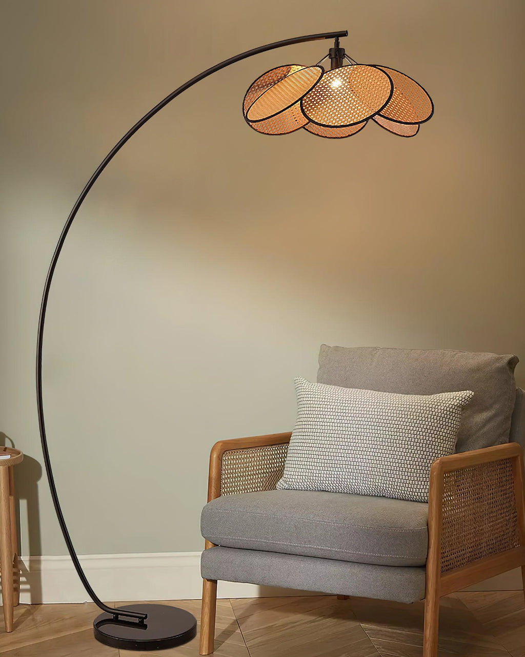 Screen Cannage Floor Light 41.3", Floor Lamp, detail 11